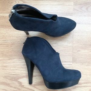 Bakers Navy Platform Heels